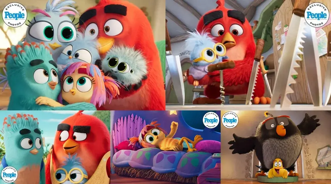 اولین تصاویر فیلم Angry Birds 3 منتشر شد؛ بچههای رد و سیلور معرفی شدند 2 First images of the Angry Birds 3 movie - فلاتو