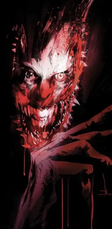The Joker from the movie Smile in the comic Absolute Batman 2