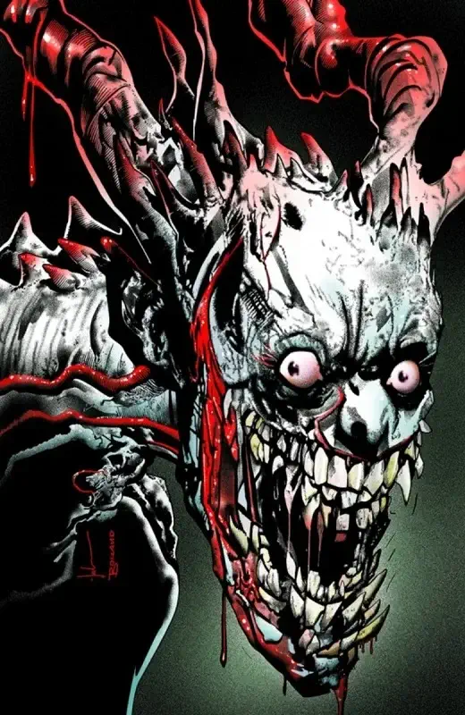 The Joker from the movie Smile in the comic Absolute Batman 3